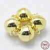 925 Sterling Silver Magnetic Clasps STER-F037-098G-8mm-4