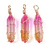 Lampwork Pendants GLAA-T023-07K-2