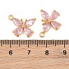 Brass Pave Cubic Zirconia Pendants CU-CBA7392-11G-02-3