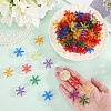 120Pcs Transparent Acrylic Beads OACR-SC0003-02B-3