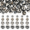 36Pcs 4 Styles Tibetan Style dZi 3-Eye Beads G-TA0002-68-2