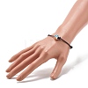 Flower Acrylic Enamel Beads Adjustable Cord Bracelet for Teen Girl Women BJEW-JB07047-4