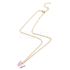 Plastic Butterfly Peandant Necklace NJEW-WH0020-14G-B-1