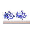 Chinese Style Alloy Enamel Chandelier Components Links X-ENAM-E329-05B-S-5