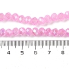 Baking Electroplate Glass Beads Strands DGLA-A039-J10mm-B18-4