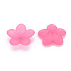 Frosted Acrylic Bead Caps X-MACR-S371-08A-2