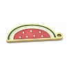 304 Stainless Steel Fruit Enamel Pendants STAS-G362-04G-15-2