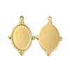 Ion Plating(IP) 304 Stainless Steel Pendant Cabochon Settings X-STAS-L020-036G-1