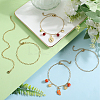 12Pcs 304 Stainless Steel Paperclip Chain Bracelets Set for Women BJEW-SC0001-21-4