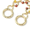 Spring Butterfly Ladybud Alloy Red & Yellow Enamel Link Bag Extender Chains AJEW-BA00143-5