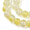 Transparent Crackle Baking Paint Glass Beads Strands X1-DGLA-T003-01A-15-3
