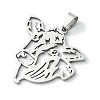 Non-Tarnish 201 Stainless Steel Pendants STAS-U003-20A-P-2