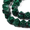 Synthetic Malachite Dyed Beads Strands G-T38-29-3