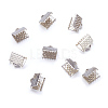 Iron Ribbon Crimp Ends E004Y-2
