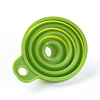 Portable Foldable Silicone Funnel Hopper AJEW-WH0104-40F-3