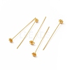 Brass Flower Head Pins KK-A178-09G-1