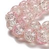 Spray Painted Crackle Glass Beads Strands CCG-Q002-10mm-01-3