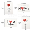 4Pcs Kraft Paper Greeting Cards AJEW-FS0001-30B-4