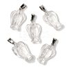Synthetic Watermelon Stone Glass Pendants G-B127-10P-19-2