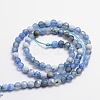 Faceted Natural Agate Round Beads Strands G-E318B-4mm-02-2