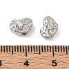 Brass Micro Pave Clear Cubic Zirconia Beads CU-CBAC675-09P-3