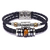 Leather Multi-strand Bracelets BJEW-F352-09P-01-1