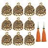 Zinc Alloy Pendant Bails FIND-CA0011-53AG-1