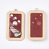 Epoxy Resin Pendants RESI-S365-67C-2