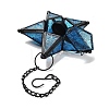 Pentagonal Star Embossed Glass Candle Holder AJEW-NH0001-03B-2