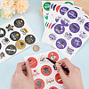 CRASPIRE 10 Sheets 5 Colors Graduation Theme Round Dot Paper Stickers DIY-CP0007-86-3