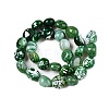 Dyed Natural Agate Beads Strands G-T138-229B-2