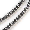 Non-Magnetic Synthetic Hematite Beads Strands HEMA-3D-3