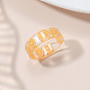 Summer Transparent Resin Fruit Pattern Finger Rings for Women WGF91BA-03-1