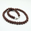 Fashion Glass Pearl Beaded Necklaces X-NJEW-D061-8mm-1-1