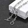 Non-Tarnish Unisex 304 Stainless Steel Figaro Chain Necklaces NJEW-H215-03P-3