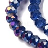 Baking Electroplate Glass Beads Strands DGLA-A039-J10mm-B04-3