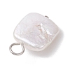 Natural Keshi Pearl Pendants PALLOY-JF04242-02-5