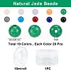 200Pcs DIY Natural & Dyed Malaysia Jade Beaded Stretch Bracelet Making Kits DIY-SC0014-77-2