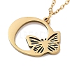 PVD Vacuum Plating 201 Stainless Steel Necklaces NJEW-R267-01O-G-3