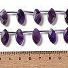 Natural Banded Amethyst Beads Strands G-P607-A09-01-5