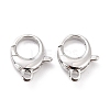 Brass Lobster Claw Clasps X-KK-D065-02P-2