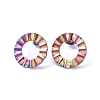 Ion Plating(IP) 304 Stainless Steel Stud Earring Finding EJEW-I285-21MC-1