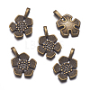 Tibetan Style Alloy Pendants TIBEP-A12063-LF-4