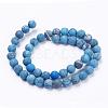 Dyed Natural Map Stone/Picasso Stone/Picasso Jasper Beads Strands G-F520-52-6mm-2