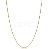 Brass Cable Chain Necklaces NJEW-YWC0001-01B-G-1