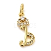 Brass Micro Pave Cubic Zirconia Pendants KK-M273-01G-B-1