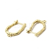 Bamboo Brass Hoop Earring Findings KK-A289-06G-2