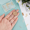 24Pcs 4 Style 201 Stainless Steel Filigree Joiners Links STAS-DC0008-64-3