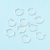 925 Sterling Silver Hoop Earrings STER-P047-13B-S-1