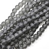 Baking Paint Transparent Glass Bead Strands GLAA-S031-4mm-12-1